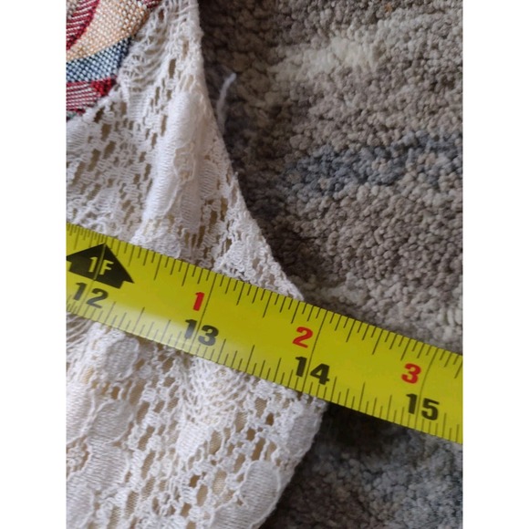 Anthropologie Boho Flying Tomato Maxi Dress Women L Empire Embroidered Red - Picture 6 of 7